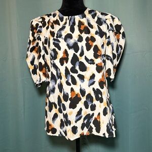 Leopard print boutique shirt